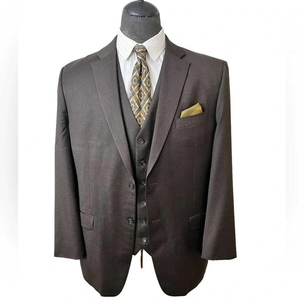Jones New York Mens Blazer and Vest. Size 44L 100% Pure Wool. Stunning a☑️